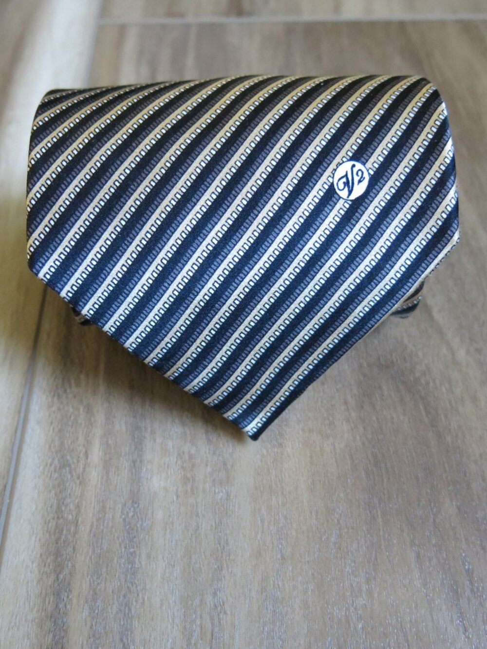 Versace Classic V2 Handmade Multi Color Stripe 100% Silk Neck Tie